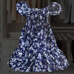 Liberty Love Floral Smocked Midi Dress 2XL